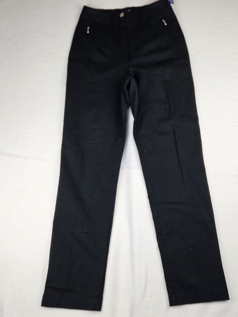 Vanilia No Waistband Black Pants Slacks Straight Leg Size EU 36 US 6